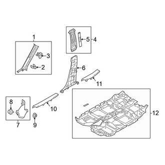 Mazda OE - Pillars, Rocker & Floor - Interior Trim