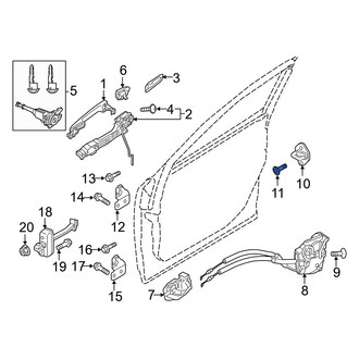 Mazda OE - Door Lock Striker Plate Screw