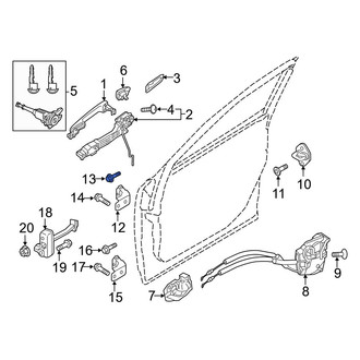 Mazda OE - Rear Upper Door Hinge Bolt