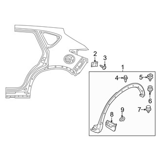Mazda OE - Quarter Panel - Exterior Trim