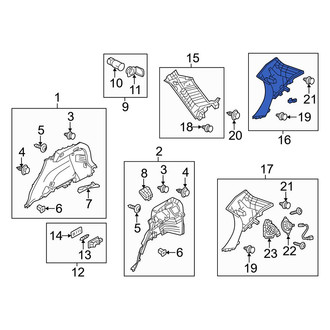 Mazda OE - Rear Left Upper Interior Quarter Panel Trim Panel