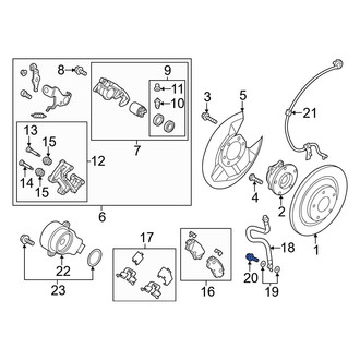 Mazda OE - Brake Hydraulic Hose to Caliper Bolt