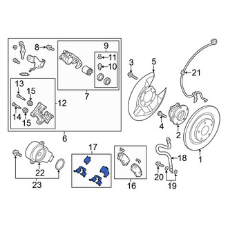 Mazda OE - Disc Brake Pad Retaining Clip