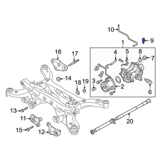 Mazda OE - Rear Differential Vent Hose