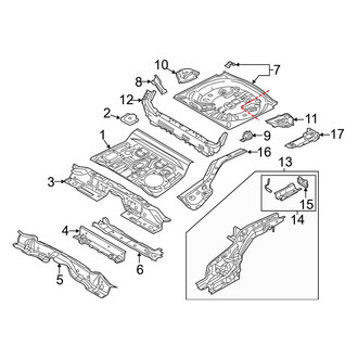 Mazda OE - Rear Body & Floor - Floor & Rails