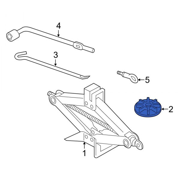 Mazda OE KD3356960A Floor Jack Bracket