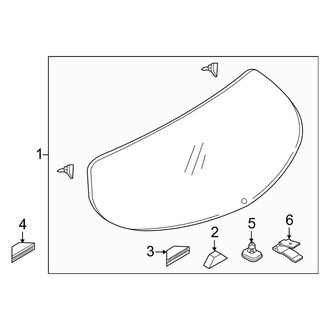 Mazda OE - Lift Gate - Glass