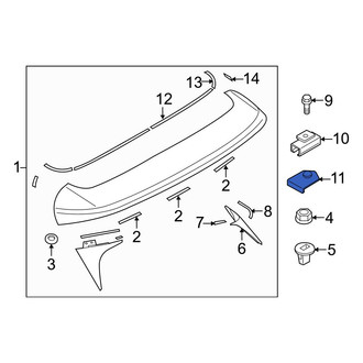 Mazda OE - Spoiler Clip