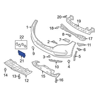 Mazda OE - Front License Plate Bracket
