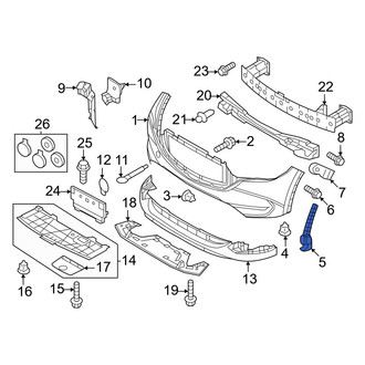 Mazda OE - Front Left Bumper Guide