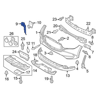 Mazda OE - Front Left Bumper Guide