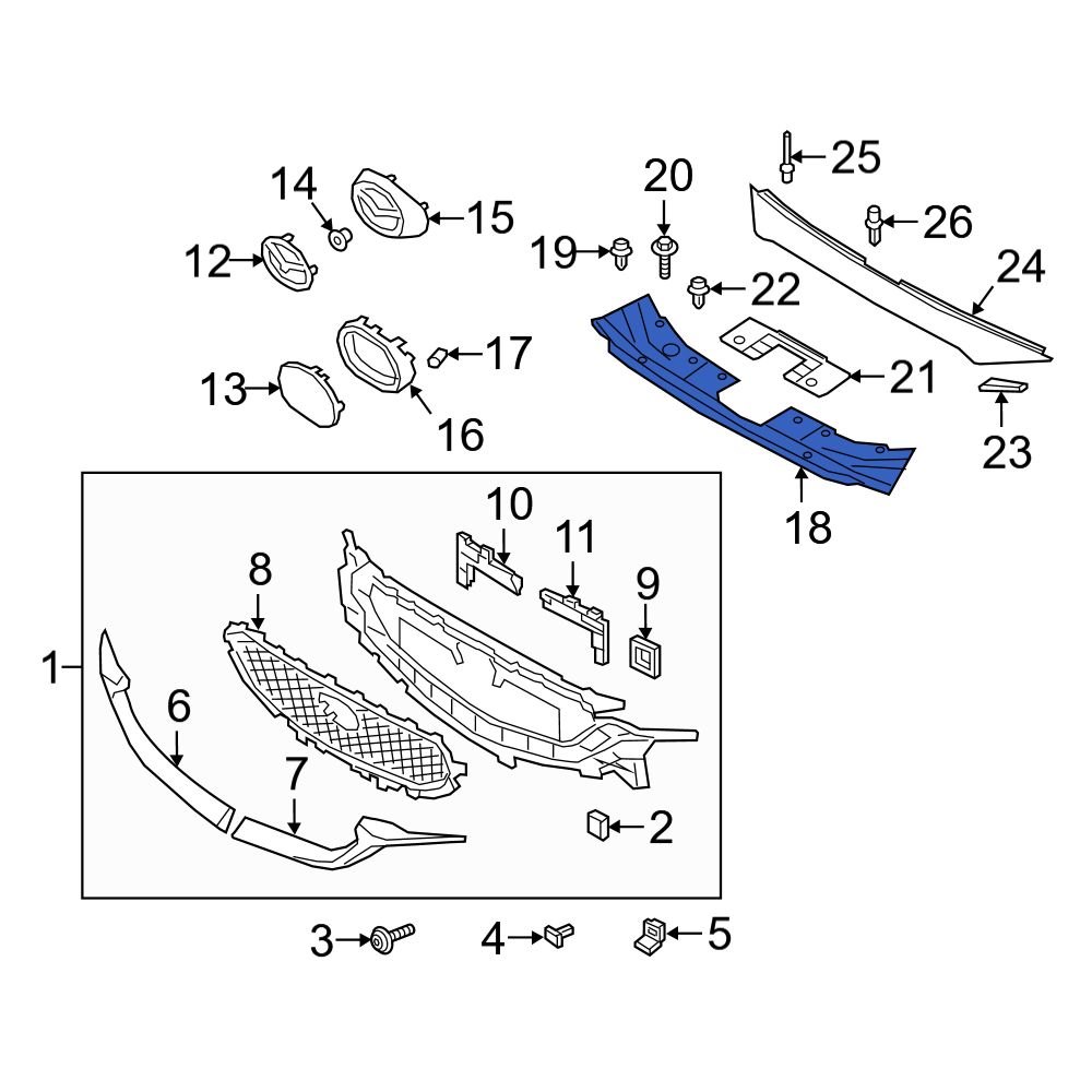 mazda-oe-kb8a50717d-front-radiator-support-access-cover