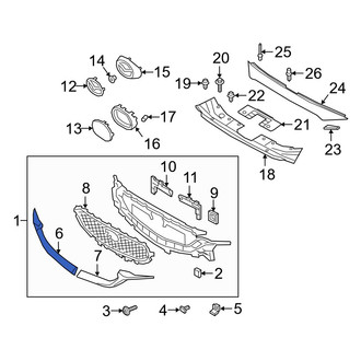 Mazda OE - Front Right Lower Grille Molding