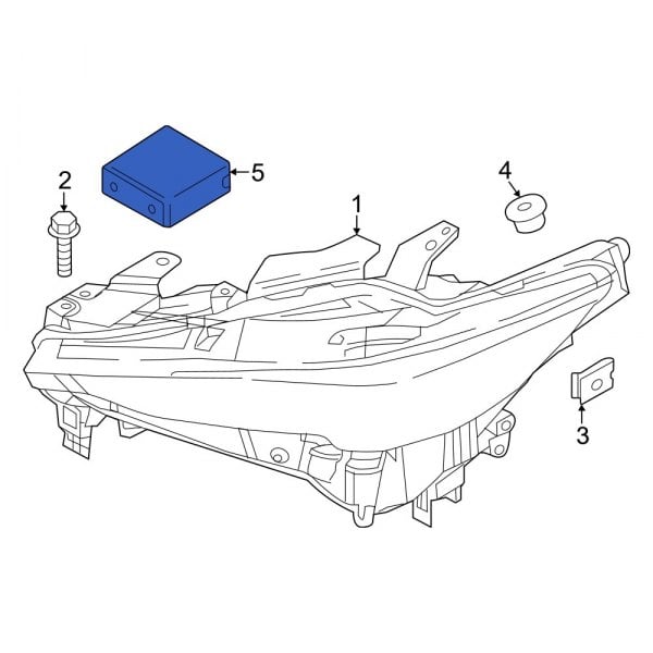 Mazda Oe Ksd451225a Front Headlight Control Module 4831