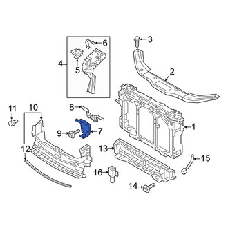 Mazda OE - Hood Latch Support Bracket