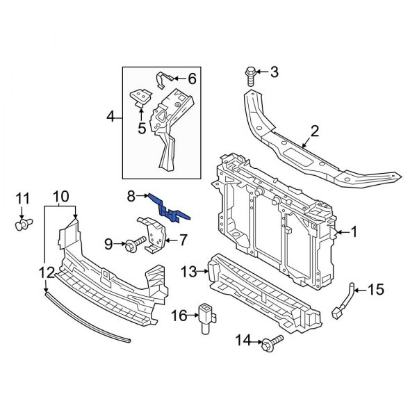 Hood Latch Support