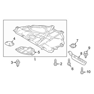 Mazda OE - Radiator Support - Splash Shields