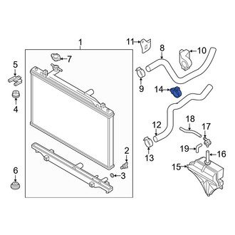 Mazda OE - Radiator Coolant Hose Clip