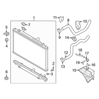 Mazda OE - Cooling - Radiator & Components