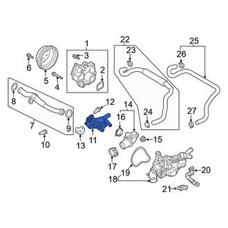 Mazda OE - Engine Coolant Pipe