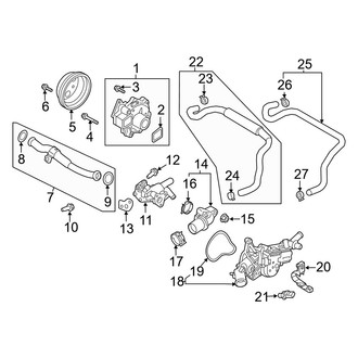 Mazda OE - Cooling - Water Pump (W/O I-Stop)