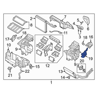 Mazda OE - HVAC Mode Door Lever Link