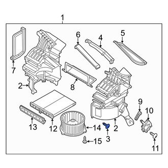 Mazda OE - HVAC Air Inlet Housing Screw