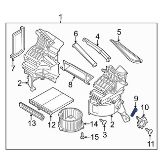 Mazda OE - HVAC Mode Door Lever Link