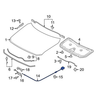 Mazda OE - Front Hood Release Cable