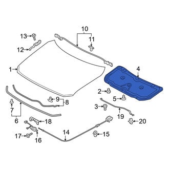 Mazda OE - Front Hood Insulation Pad