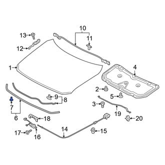 Mazda OE - Door Window Channel Clip