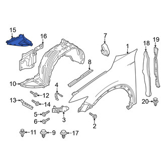 Mazda OE - Front Left Fender Liner Extension