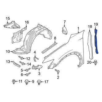 Mazda OE - Front Left Fender Filler Panel