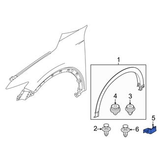 Mazda OE - Front Left Fender Molding