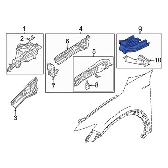 Mazda OE - Front Left Frame Side Member Reinforcement