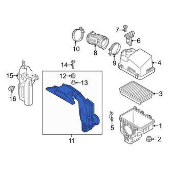 Mazda OE - Front Engine Air Intake Hose