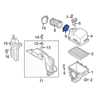 Mazda OE - Engine Air Duct Clamp