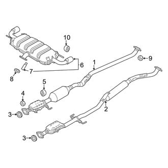 Mazda OE - Exhaust System - Exhaust Components