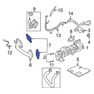 Mazda OE - Exhaust Gas Recirculation (EGR) Cooler Coolant Pipe Gasket