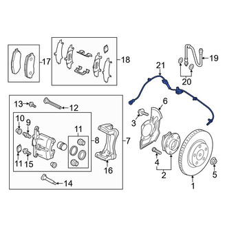 Mazda OE - Front ABS Wheel Speed Sensor