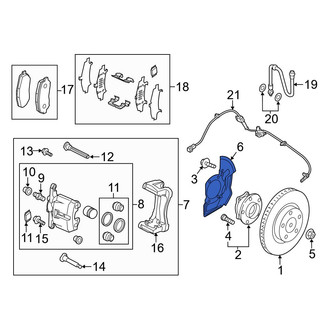 Mazda OE - Front Left Brake Dust Shield