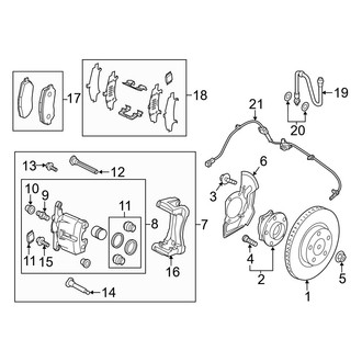 Mazda OE - Front Suspension - Brake Components