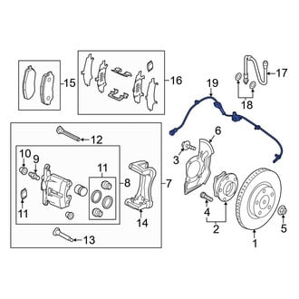 Mazda OE - Front ABS Wheel Speed Sensor