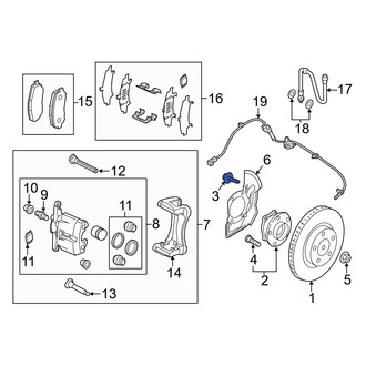 Mazda OE - Axle Hub Mounting Bolt
