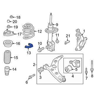 Mazda OE - Front Coil Spring Insulator