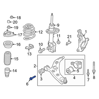 Mazda OE - Front Suspension Control Arm Bolt