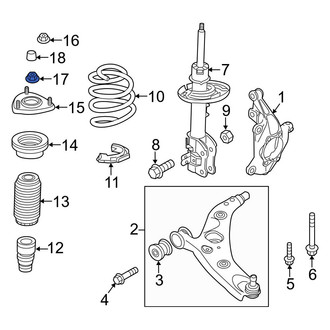 Mazda OE - Upper Suspension Strut Nut