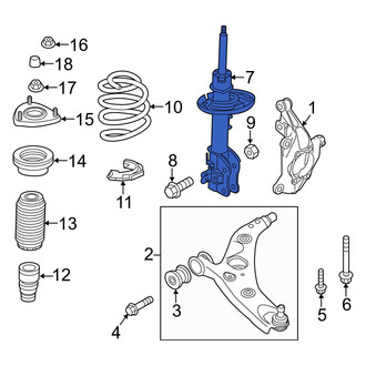 Mazda OE - Front Left Suspension Strut