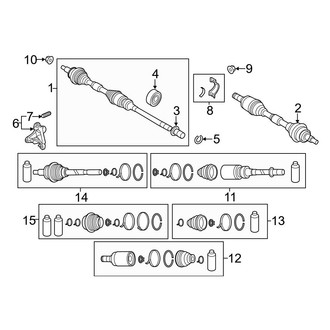 Mazda OE - Front Suspension - Drive Axles