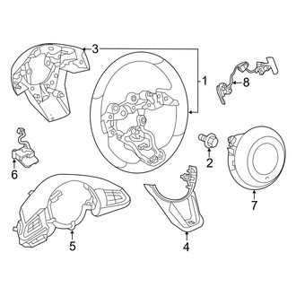 Mazda OE - Steering Wheel & Trim (With Heated Steering Wheel)